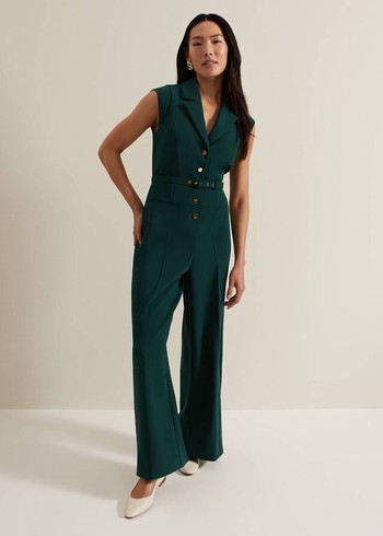 Phase Eight Renae Jumpsuit Green USA | 0238649-DS